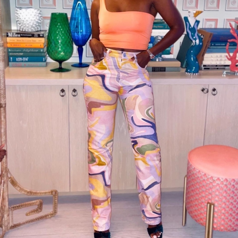 Zara printed Jeans